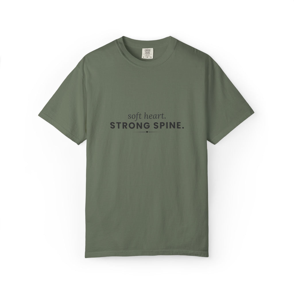 Soft Heart, Strong Spine (black text) Graphic Tee