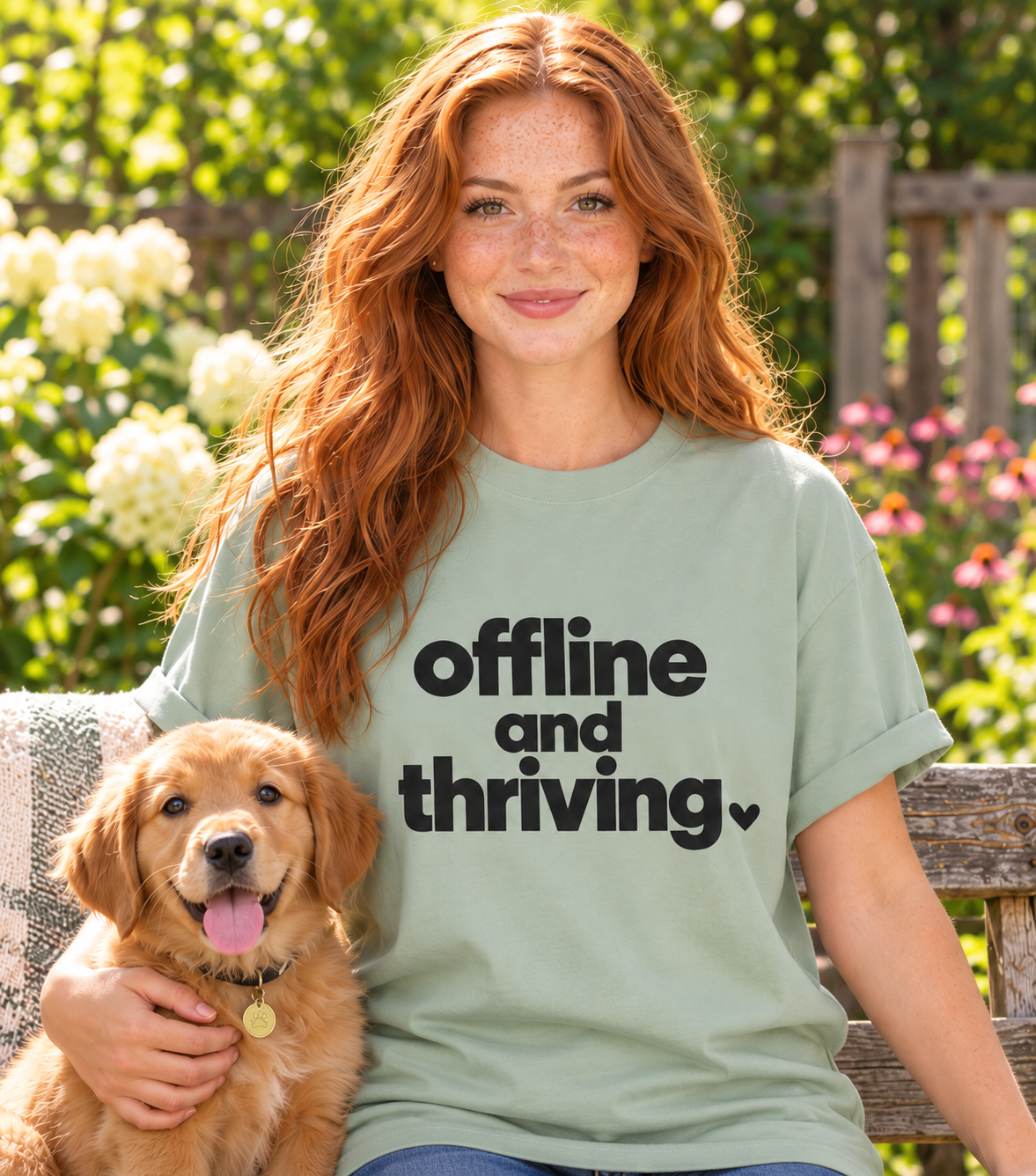 Offline and Thriving Graphic Tee