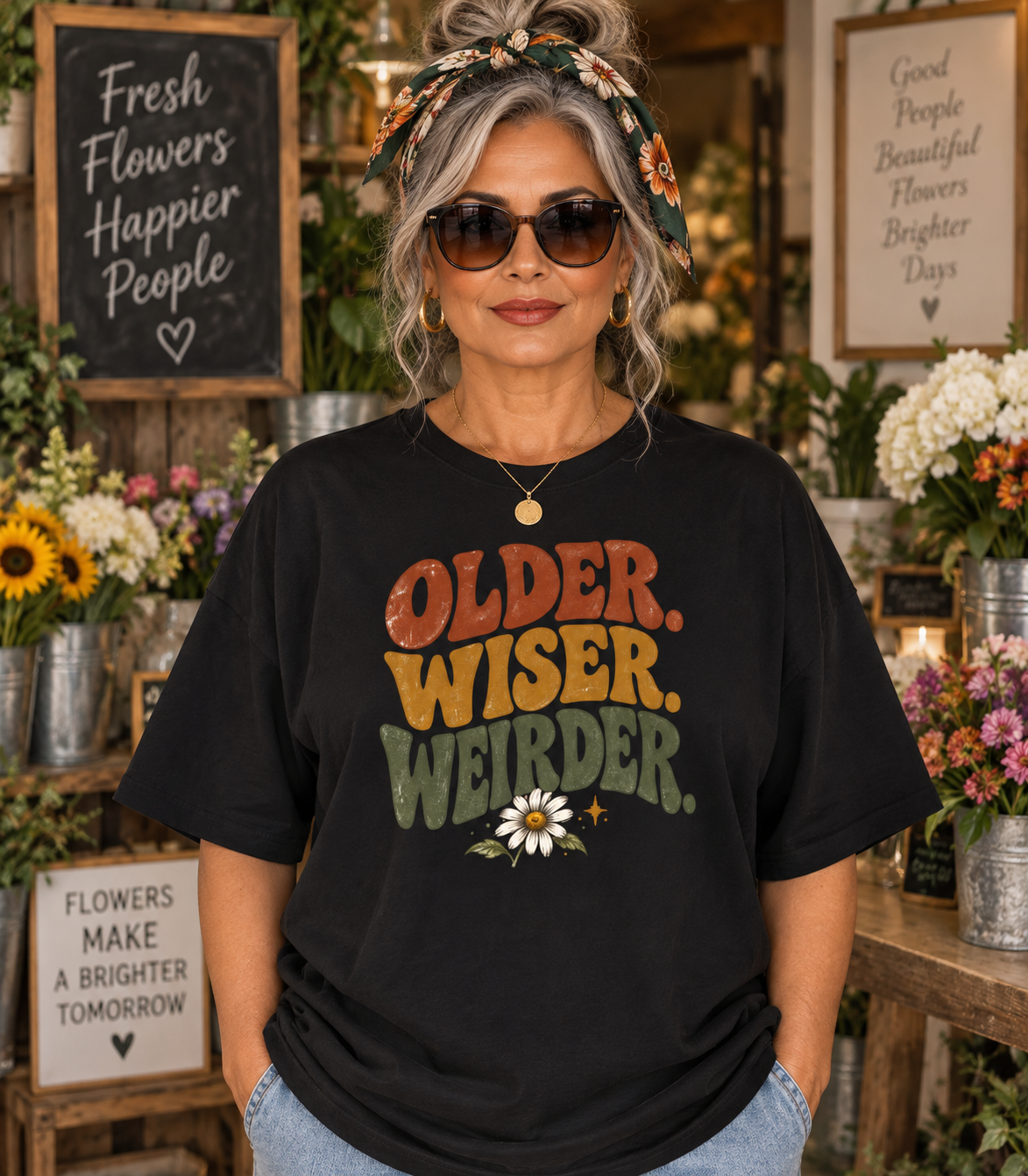 Older, Wiser, Weirder. Graphic Tee